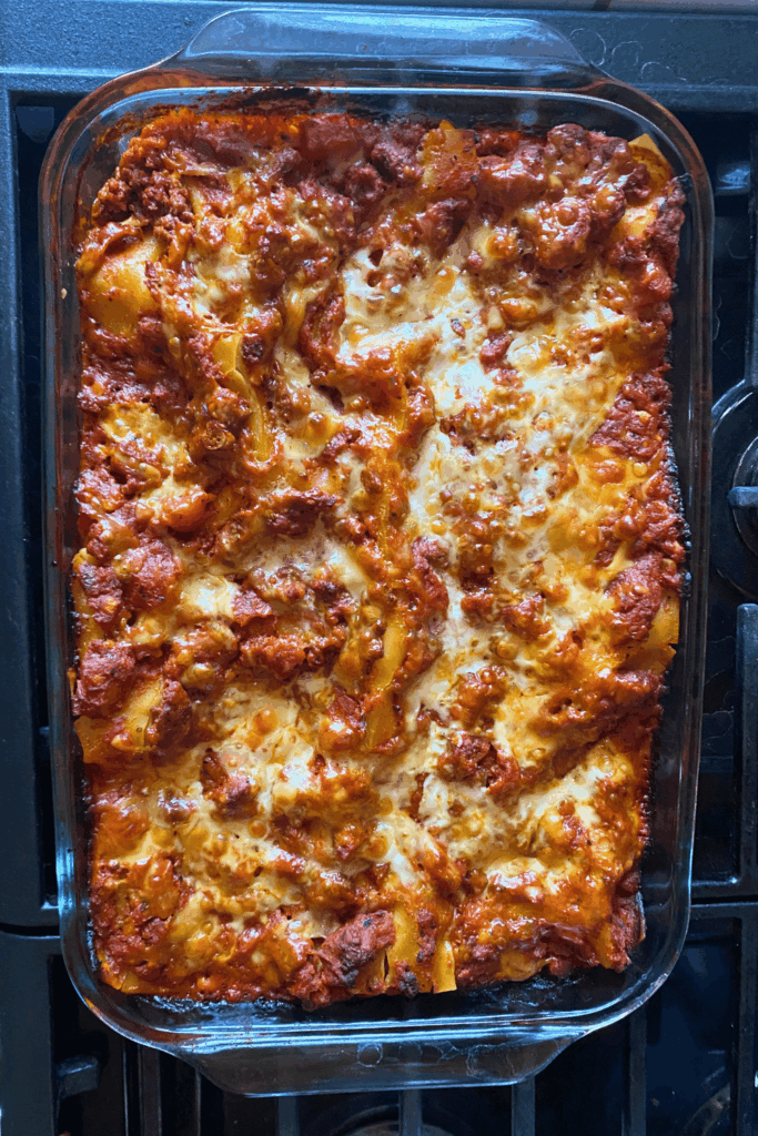 Easy Gluten-Free No-Boil Noodles Lasagna. Make this delicious lasagna with meat sauce and ricotta cheese. You can use other lasagna noodles. Get tips & recipe at DearCreatives.com